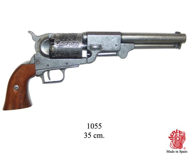 Metallinen replika-ase Colt Dragoon revolveri.