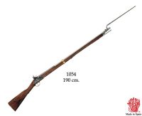 Mustaruutiase Brown Bess musketti, 1700-luvun suustaladattava piilukkokivääri.