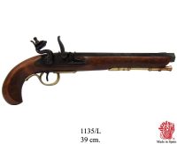 Suustaladattava mustaruutiase Kentucky Flintlock piilukkopistooli.