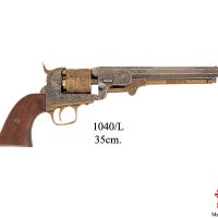 Replika-ase Colt Navy Model 1851 nallilukkoinen revolveri.