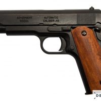 Colt 1911 KLM pistooli musta puukahvat