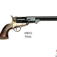 Lupavapaa replika-ase Colt Navy Model 1851 musta.