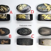 Fuchi ja Kashira Katana-miekan varaosa
