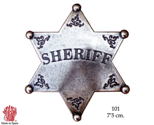 Sheriffin tähti, Villi länsi-tyylinen, metallia.